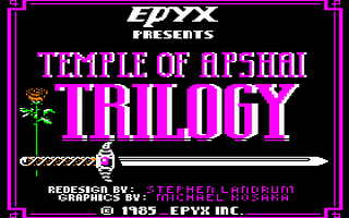 Temple of Apshai Trilogy Title Screen